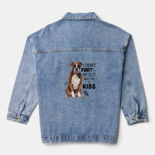 Boxer Dog gifts Denim Jacket