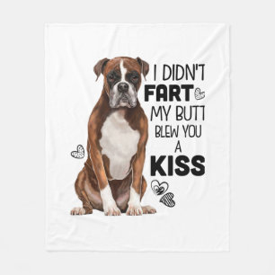 Boxer Dog gifts Fleece Blanket