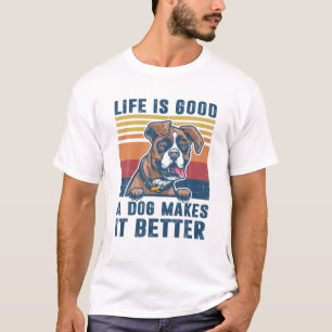Boxer Dog Gifts Funny Boxer Dog Dad Mum Men Women T-Shirt