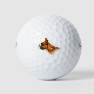 Boxer dog golf balls