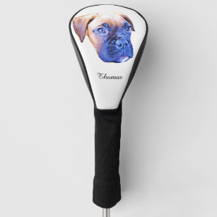 Boxer dog golf head cover