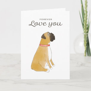 Boxer Dog Greeting Card   Boxer Lover Love Card