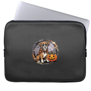 Boxer Dog Halloween Pumpkin Sublimation Laptop Sleeve