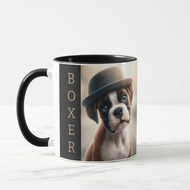 Boxer Dog in Style Mug (Left)