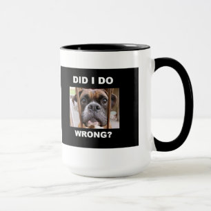 Boxer Dog In Trouble Mug