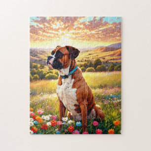Boxer dog jigsaw puzzle