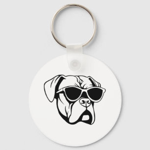 Boxer Dog Key Ring