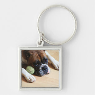Boxer Dog keychain