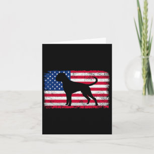 Boxer Dog Lover 4th Of July Patriotic American Fla Card