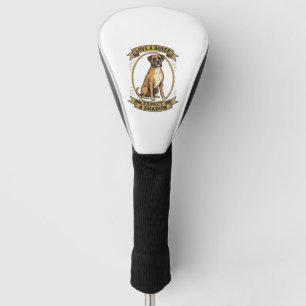 Boxer Dog Lover Shirt Vintage Engraving Funny Pet Golf Head Cover