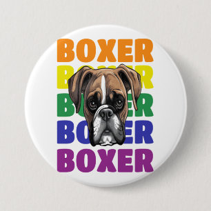 Boxer dog lovers small gift 7.5 cm round badge