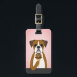 Boxer Dog Luggage Tags<br><div class="desc">This image is copyrighted by Lee ArtHaus</div>