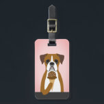 Boxer Dog Luggage Tags<br><div class="desc">This image is copyrighted by Lee ArtHaus</div>
