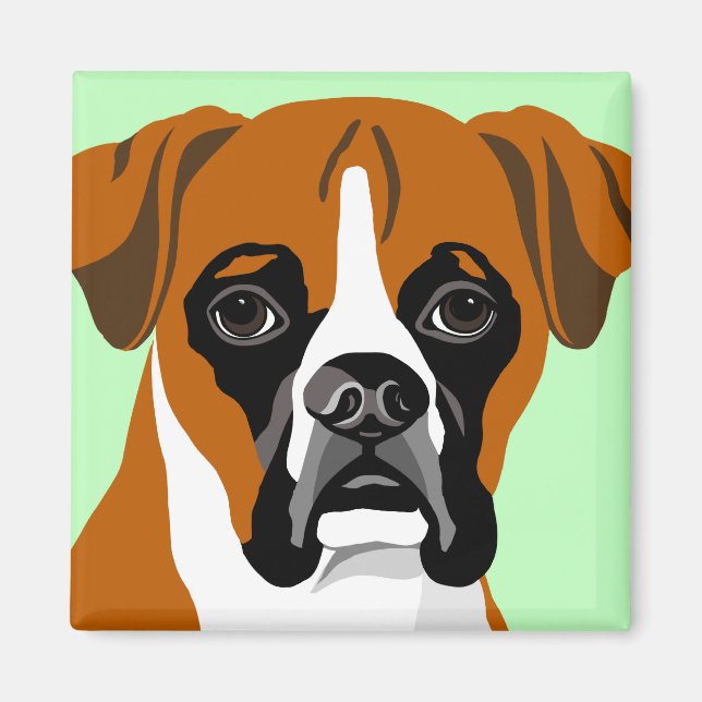 Boxer Dog Magnets (Front)