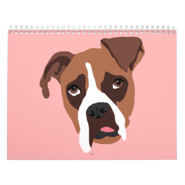 Boxer Dog Medium Calendar (Cover)