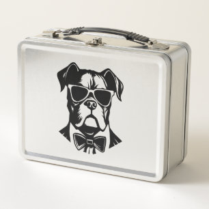 Boxer Dog Metal Lunch Box