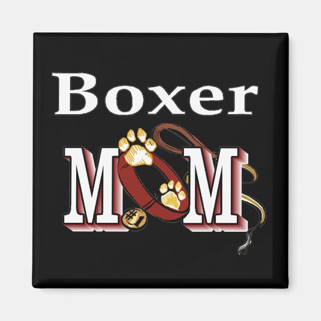 Boxer Dog MOM Magnet (Front)
