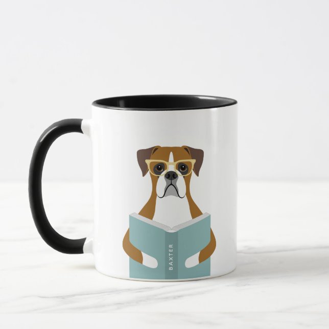 Boxer Dog Mugs (Left)