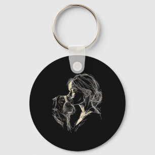 Boxer dog mum cute boxer dog lover mother's day  key ring