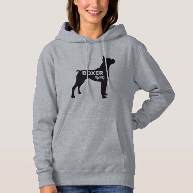 Boxer Dog Mum Gifts For Her Hoodie (Front)