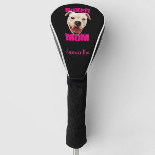 Boxer dog mum golf head cover