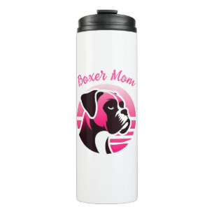 Boxer Dog Mum in Pink Thermal Tumbler