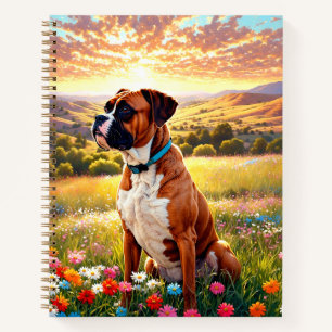 Boxer dog notebook
