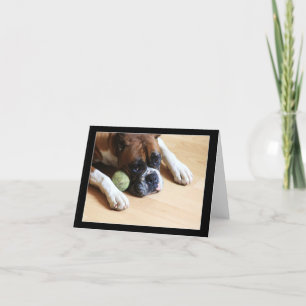 Boxer dog notecard