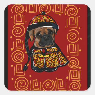 Boxer Dog of the Year Square Sticker