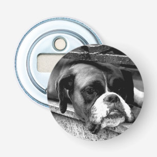 Boxer Dog On Windowsill bocn Bottle Opener