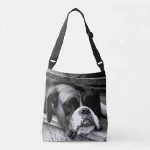 Boxer Dog On Windowsill cbbcna Crossbody Bag