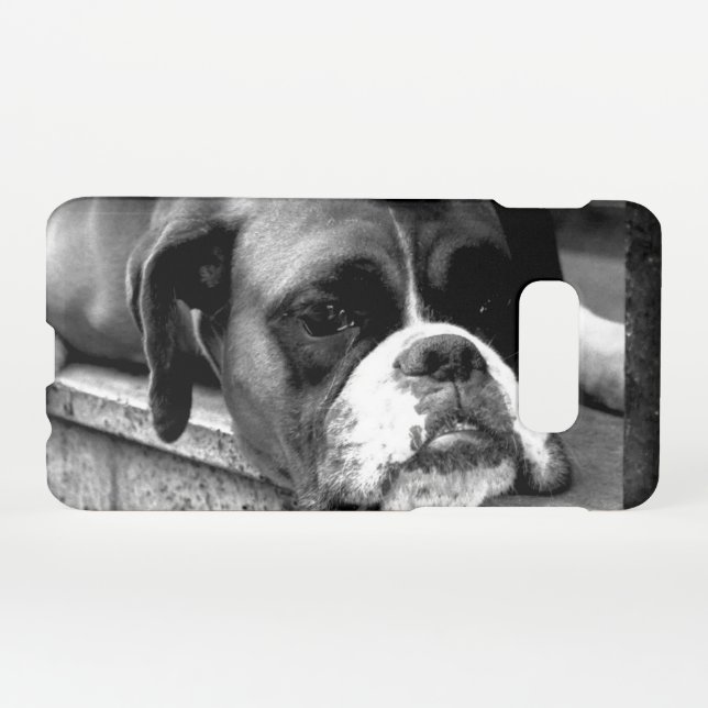 Boxer Dog On Windowsill sgcnm Samsung Galaxy Case (Back Horizontal)