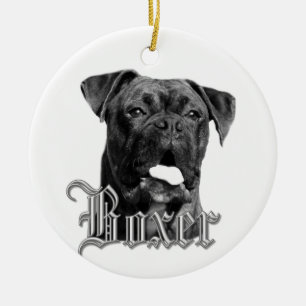 Boxer dog ornament