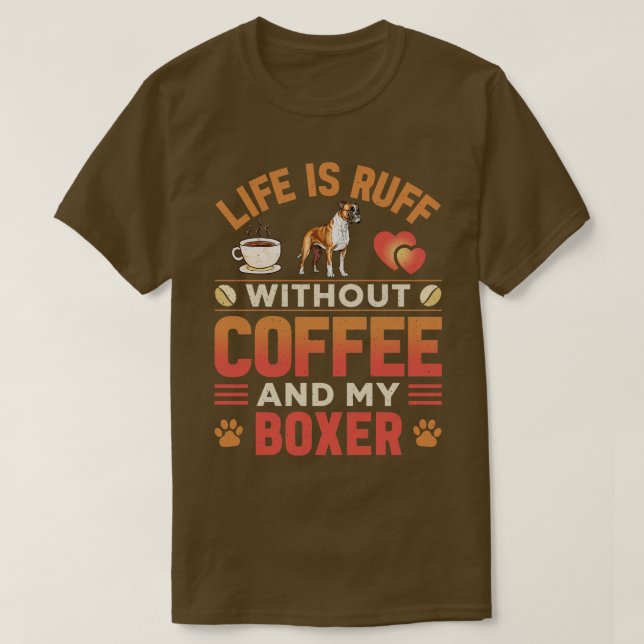Boxer Dog Owner T-Shirt (Design Front)