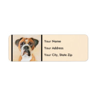Boxer Dog Painting Uncropped Original Animal Art