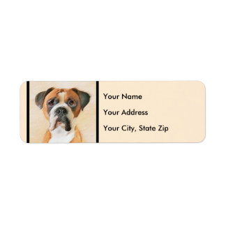 Boxer Dog Painting Uncropped Original Animal Art