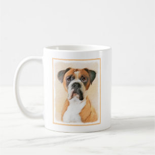 Boxer Dog Painting Uncropped Original Animal Art Coffee Mug