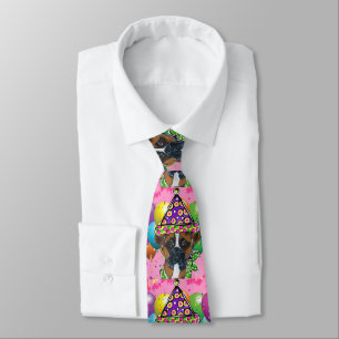 Boxer Dog Party Dog Tie