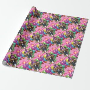 Boxer Dog Party Dog Wrapping Paper