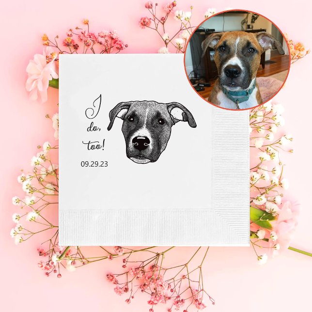 Boxer Dog Personalised I Do Too Napkin (Creator Uploaded)