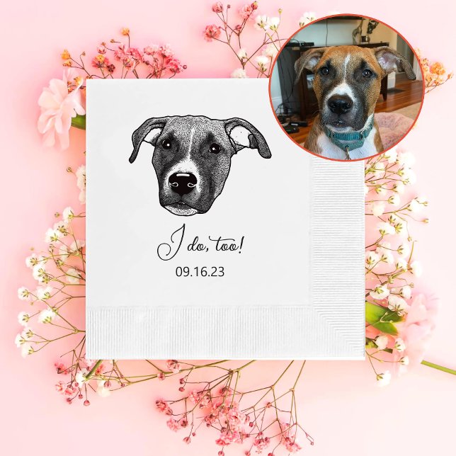 Boxer Dog Personalised I Do Too  Napkins (Creator Uploaded)
