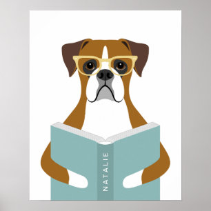 Boxer Dog Personalised Print