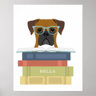 Boxer Dog Personalised Print