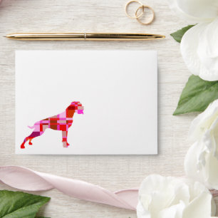 Boxer Dog Personalised   Red Custom Mailer for Dog Envelope
