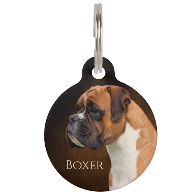 Boxer Dog Pet Tag (Front)