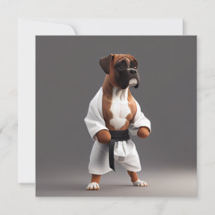 Boxer Dog Play Karate, Boxer Dog Karate Player