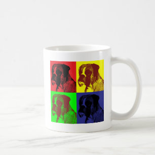 Boxer Dog Pop Art Style Coffee Mug