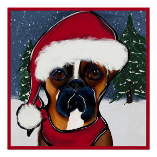 Boxer Dog Poster