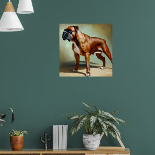 Boxer Dog Poster