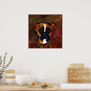 Boxer Dog Poster